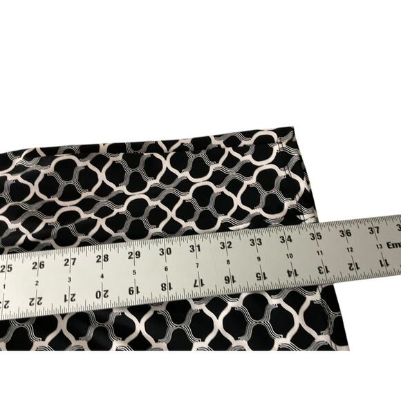 East 5th Womens Petite Medium PM Black White Dress Sleeveless Scoop Neck Waffle - Picture 7 of 12